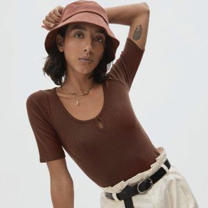 Everlane Scoop-Neck Tee - Rosewood